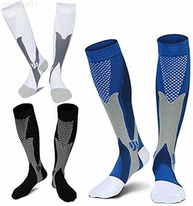 Men's Socks Compression Men Women Running Athletic Medical Pregnancy Nursing Outdoor Travel Football Breathable Adult Sports