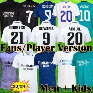 Camisetas De Futebol venda por atacado-19 camisa real madrid Versão do Jogador camisas de futebol PERIGO JOVIC MILITAO camiseta VINICIUS ASENSIO player version camisa de futebol para crianças equipamentos