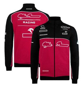 F1フォーミュラ1レーシングスーツオールシーズンドライバーF1チャンピオンシップジャケットチームカーロゴレーシングパーカーハーフジップセーターカスタムプラスサイズ