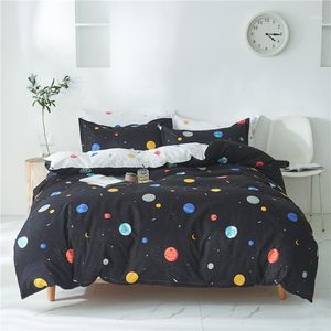 Bedding Sets Printed Set Soft Breathable Duvet Cover For Home Washable With Pillowcase Twin Size Textile