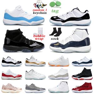 Najnowsze mężczyźni kobiety 11s Buty koszykówki fajne szary wąż lekka kość Concord Low Cherry Outdoor Mens Trainer Rozmiar 5.5-13 Jorda Jordens