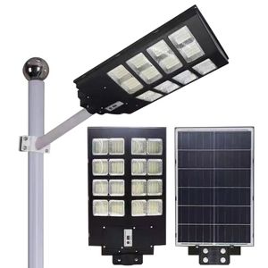 Luzes de rua solares ao ar livre 500W à prova d 'água segurança sensor de movimento iluminação para parede de rua de jardim