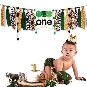 Decorazione per feste Wild One Banner 1° compleanno Seggiolone Primo seggiolone Baby Shower Po Puntelli Souvenir