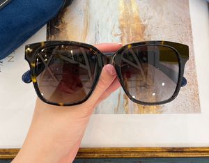 Havana brązowe cieniowane kwadratowe okulary przeciwsłoneczne dla kobiet moda letnia okulary przeciwsłoneczne Sonnenbrille okulary ochronne UV400