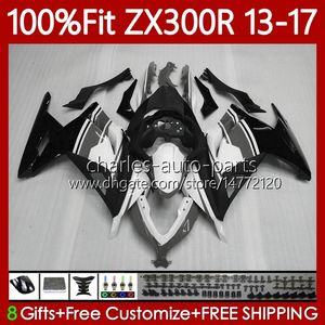 OEM-Verkleidungen für KAWASAKI NINJA Grau Schwarz EX ZX 3R 300 300R EX-300 ZX300 125Nr