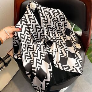 60% OFF 2022 autumn and winter new scarves Muslim Shawl twill Satin 90 square scarf star same Hui head