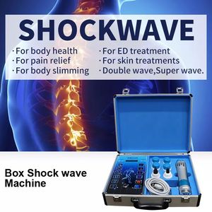 Fokuserad extrakorporeal chockvågmassagerutrustning 7 Heads Shock Wave Physical Therapy Machine For Body Pain Relief ED Behandling Cellulitreduktion Massage