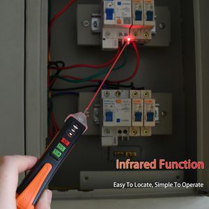 Testador de medidores de tensão não contato 48-1000V AC Detector Circuito de caneta Indicador elétrico Ferramenta de parede com lanterna de lanterna