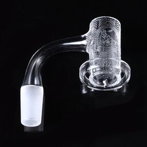 Acessórios para fumar impressos vulcão sem costura bangers por atacado totalmente solda quartzo banger10mm 14mm articulação para Dab Rig Glass Bongs FWQB11