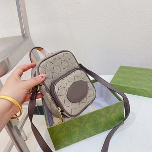 Diseñador Nuevo estilo Bolsos cruzados Hombres Mujeres Bolso clásico Mini Bolsa para teléfono móvil Moda Unisex Bolso de un solo hombro Monedero Cremallera Bolsa de mensajero