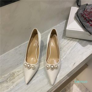 Dress Shoes Women Spring Pumps Latest Casual Heels Sweet Pointed Wedge Sexy Sandals Slip On Platform Footwear Lace-Up