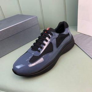 Men America Cup XL Кожаные кроссовки Высококачественные патентные тренажеры Black Mesh-Up Casual Shoes Outdoor Runner Mkjl0002 Adadasasdasd