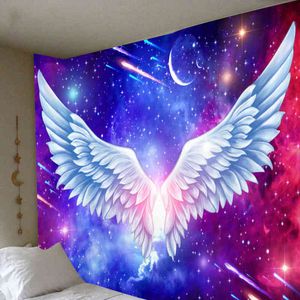 Tapestry Starry Sky Universe Wings Tapestry Hippie Psychedelic Indian Mandala F