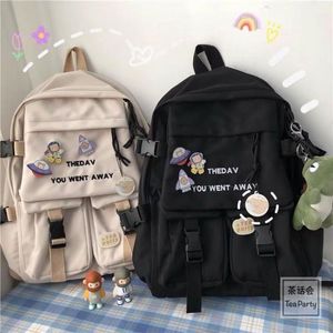 Schultaschen 2022 Tasche Rucksack für Teenager Mädchen Buch Designer Reise Laptop Frauen Notebook Patchwork