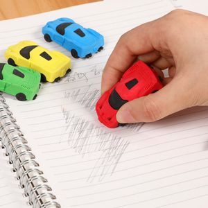 Super Cute 1pc Send Random Kawaii Children Sports Car Pencil Erasers Rubber Eraser for Kids School Office Supplies Kids Gift