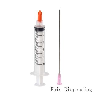 10 packs 10ml10cc syringe & 18G blunt tip needle length 10CM & cap
