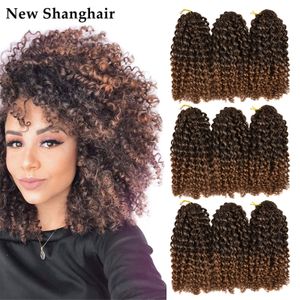 Wholesale kinky braiding hair for sale - Group buy New Shanghair Bundles Marlybob Crochet Braids Hair Ombre Gray Inch Synthetic Kinky Curly Braiding Hair Extensions g BS05