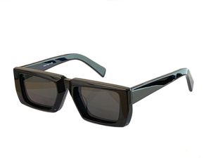 Новые солнцезащитные очки для дизайна одежды SPS24 Квадратная рама Высокопроницаемая трехмерная форма проста и популярный стиль открытый UV400 защита очков