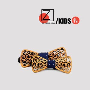 Genitore-figlio Carino Bambini Ragazzi Papillon in legno Bambini Farfalla Tipo Cravatte Ragazza in legno per uomo Set Corbatas Para Hombre