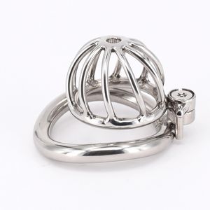 Screw Lock Cock Cage Chastity Devices Stainless Steel Penis Ring Male Small Chastity Device Sex Toys For Men