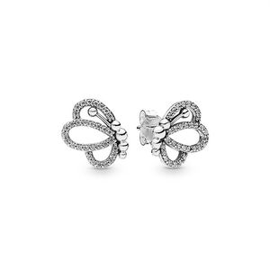 Ohrring Gliederung großhandel-2019 Neuankömmlinge Sterling Silver Stud Ohrring für Pandora Butterfly Umrisse Ohrringe Luxusdesigner Frauen Ohrringe Original i