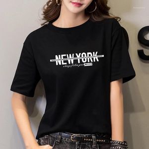 レディースTシャツティーレディースTシャツ印刷グラフィックティーTシャツTシャツ女性用女性セール＃NYD577オーバー