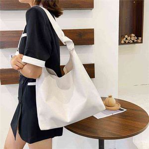 Half moon white leather handbag large capacity bag soft pu cross Korean casual shoulder bag G220429