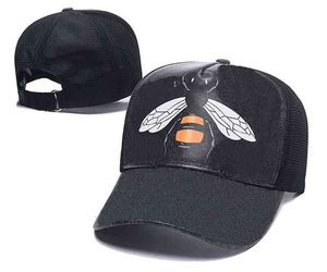 Novo 2023 Bola Caps Designer Mens Bonés de Beisebol Mulher Marca Tigre Cabeça Chapéus Bee Snake Bordado Osso Homens Mulheres Casquette Sun Hat Gorras Sports Mesh Animal