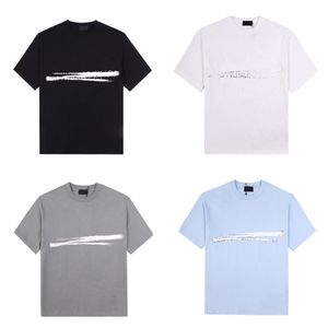 Designers de camisetas masculinas com letras impressas em letras casuais de verão para homens e mulheres Moda Tees Streetwear Top Vestuário tamanho