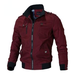 Herrenjacken, Armee-Herren-Bomberjacke, reine Baumwolle, Streetwear, Pilotenflug-Outwear, Militär-Windjacke, Frachtmantel, Frühling/Herbst 2022, Herren