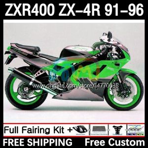 Kawasaki Ninja ZXR 400 CC ZX-4R ZX4R 91-96ボディワーク12DH.160 ZX 4R 4 R 400CC ZXR400 91 92 93 94 95 96 ZXR-400 1992 1994 1995 1996 FAIR COOL GREEN