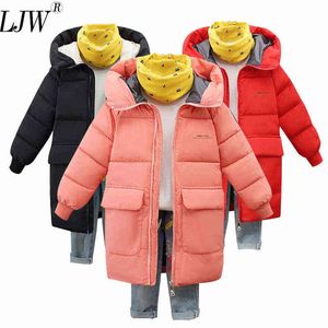 Noworoczne ubrania chłopcy zimowa kurtka Dzieci odzieży wierzchniej Dzieci Zimowa kurtka dla chłopca ciepła bawełniana ciepła moda kurtka dla 5-11Y J220718