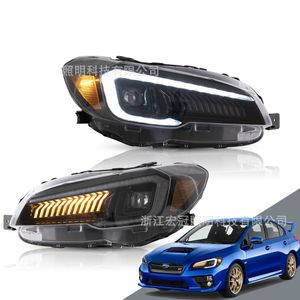 Subaru WRX Salonu için LED Far Başlatma Animasyon Dinamik Montajı Gündüz Koşu Işıkları Ön Lamba