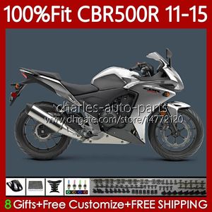 ホンダCBR 500 R CC 500R RR CBR500R 11 12 13 14 15 BODY 2011 2013 2014 2015 CBR500 RR 11-15 OEM BodyWork Kit Silvery New