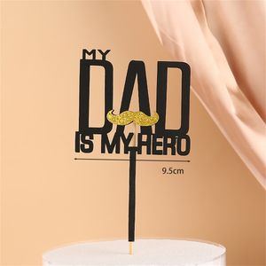 Party Decoration Father's Day Cupcake Toppers Happy Cake Topper för dessertval xb1