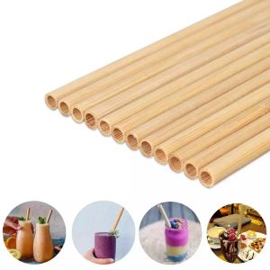 Novo!! Natural 100% de bambu de bambu canudos ecológicos de palha de bambu e ecologicamente corretos de palha de palha para festas cozinha de festa