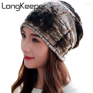 LongKeeper Fashion Hats For Women Cotton Knitting Beanie Hat Touca Inverno Winter Head Cap Soft And Warm Design Gorro1 Scot22