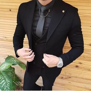 Bräutigam Herren Hochzeit Smoking Bräutigam Smoking Herren Anzüge Hochzeit/Abschlussball/Abendessen Mann Blazer Jacke Weste Hose