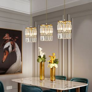 Modern Chandelier lamps for Living Room Round Dining Room Bedroom Bedside Hanging Light Fixture Kitchen Lamp Crystal Led Chandeliers