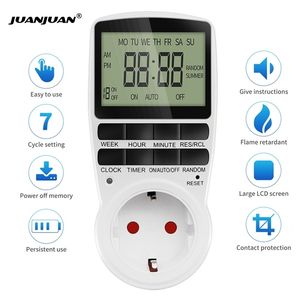 Digital Timer Switch Electronic 1224 Hour Programmable Timing Socket EU UK US AU FR Plug Outlet Kitchen Appliance Time Control 220618