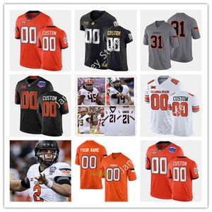 Xflsp Barry Sanders Jersey College Custom Oklahoma State OSU Maglia da football universitaria cucita 38 Emmanuel Ogbah 47 Blake Jarwin Kevin Peterson 79