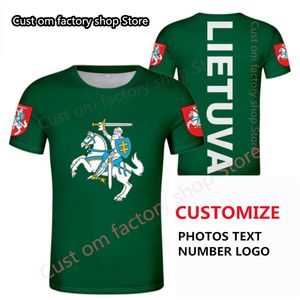 LITUANIA maglietta fai da te personalizzata gratuita nome del paese numero ltu t shirt nazione bandiera lt lietuva lietuvos lituano stampa p o vestiti 220616gx