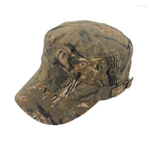 Chapéus largos em estoque Camuflagem militar plana Homem Homem Cotton USA Navy Bordado Camo Cap Delm22