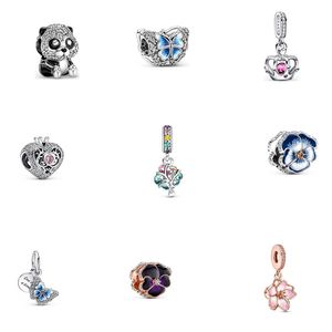 Argento sterling fai-da-te s925 Perline sciolte Charms con perline Corona Bracciali Pandora originali Fit Designer classico Gioielli con ciondolo Accessori per feste di moda Regali da donna