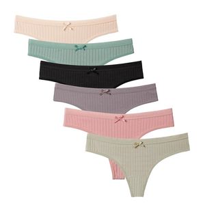 5 Pcs/lot Arrival Women Panties Good Quality Plus Size Cotton Sexy G String Thongs M L XL XXL 9283 220425