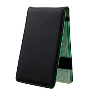 Suporte para cartão de pontuação de golfe em couro PU Acessórios para notebook