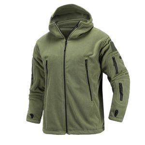Уличные куртки с капюшоном для охоты и пешего туризма США, военная зимняя термофлисовая тактическая куртка, спортивное пальто с капюшоном Militar Army S2XL 220826