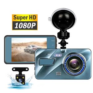 Videoregistratore per auto DVR Dash Camera 1080P Vista posteriore Dual Lens 4 pollici Full HD G Sensore Ciclo portatile Specchio Registrazione Dash Cam Dashcam