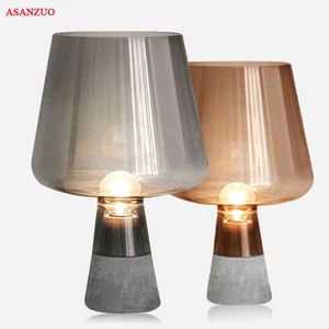 Nordic desk Lamp creative cement led table lamp for Bedroom living room bedsidehome decoration E14/E27 modern Table Lamps H220423