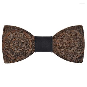 Bow Ties Trä för kvinnor handgjorda mager nacke trä bowtie män skjorta slips bröllop fjäril gravatas donn22